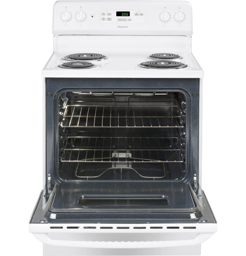 RBS360DMWW Hotpoint® ENERGY STAR® 30" Free-Standing Standard Clean Electric Range