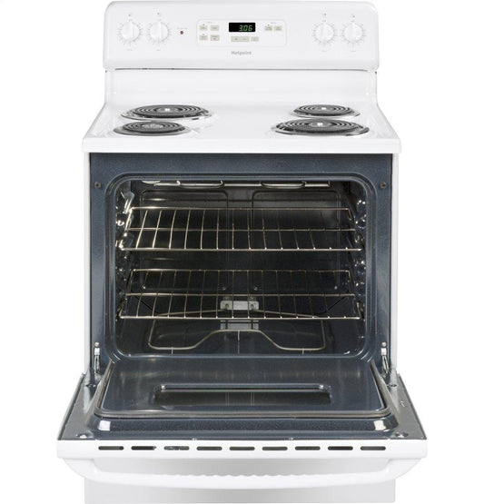RBS360DMWW Hotpoint® ENERGY STAR® 30" Free-Standing Standard Clean Electric Range