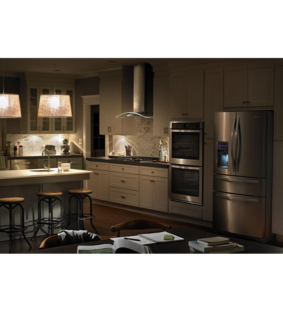 Whirlpool WRX988SIBB 36-inch Wide 4-Door Refrigerator with More Flexible Storage - 26 cu. ft.