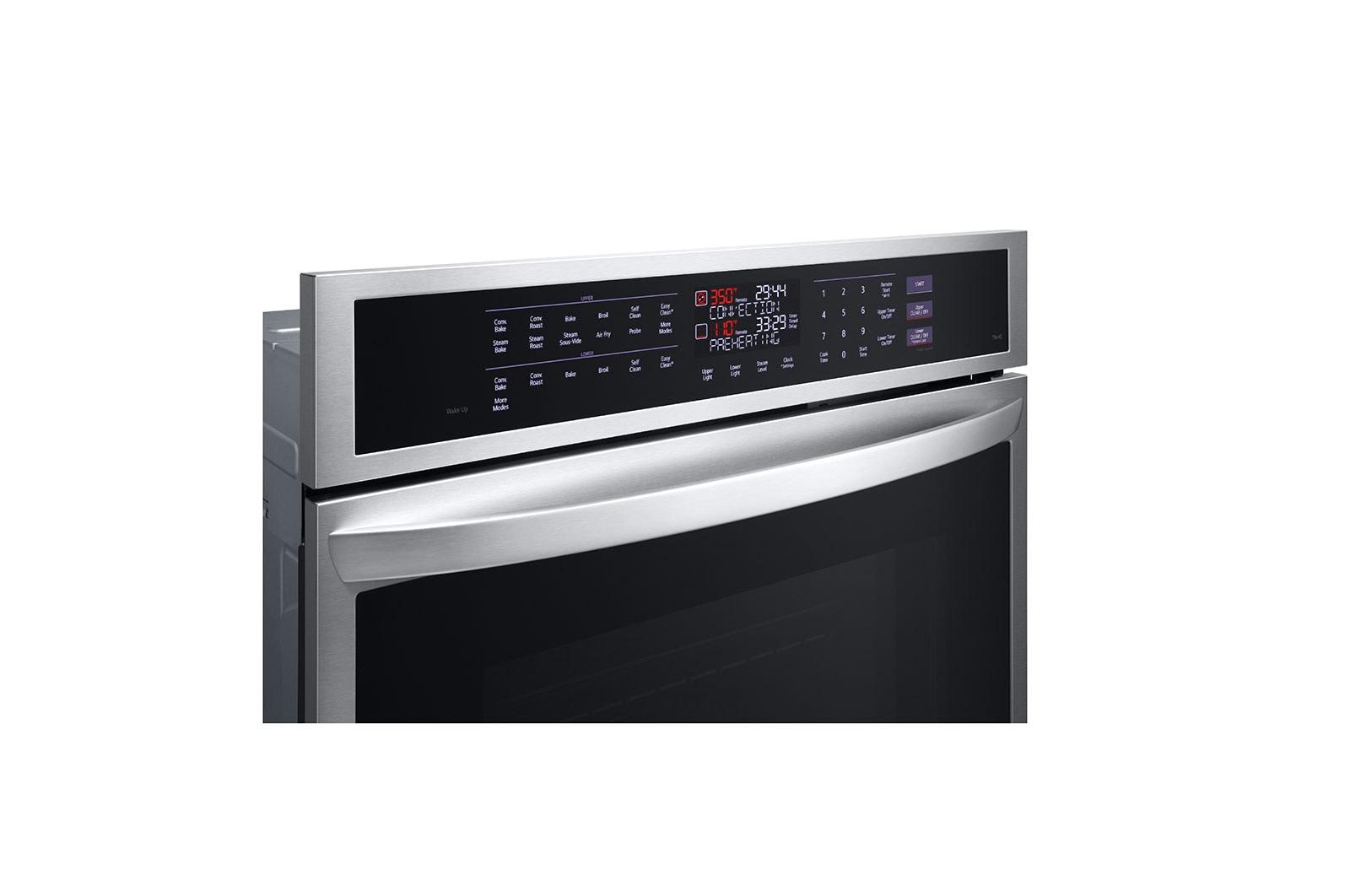 Lg 9.4 cu. ft. Smart Double Wall Oven with InstaView®, True Convection, Air Fry, and Steam Sous Vide