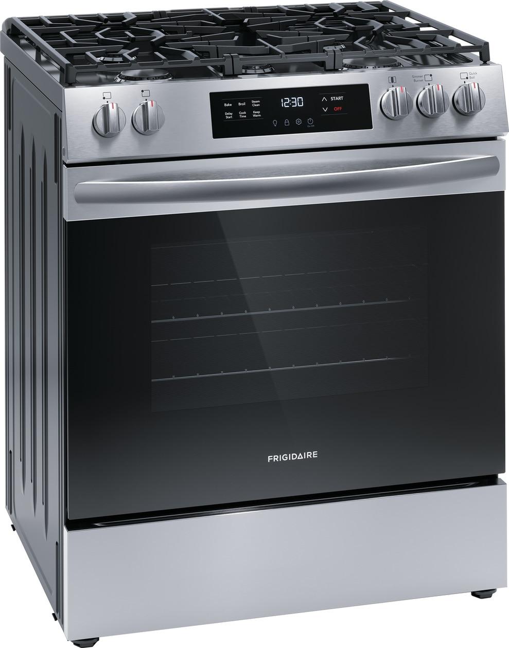 Frigidaire FCFG3062AS 30" Front Control Gas Range with Quick Boil