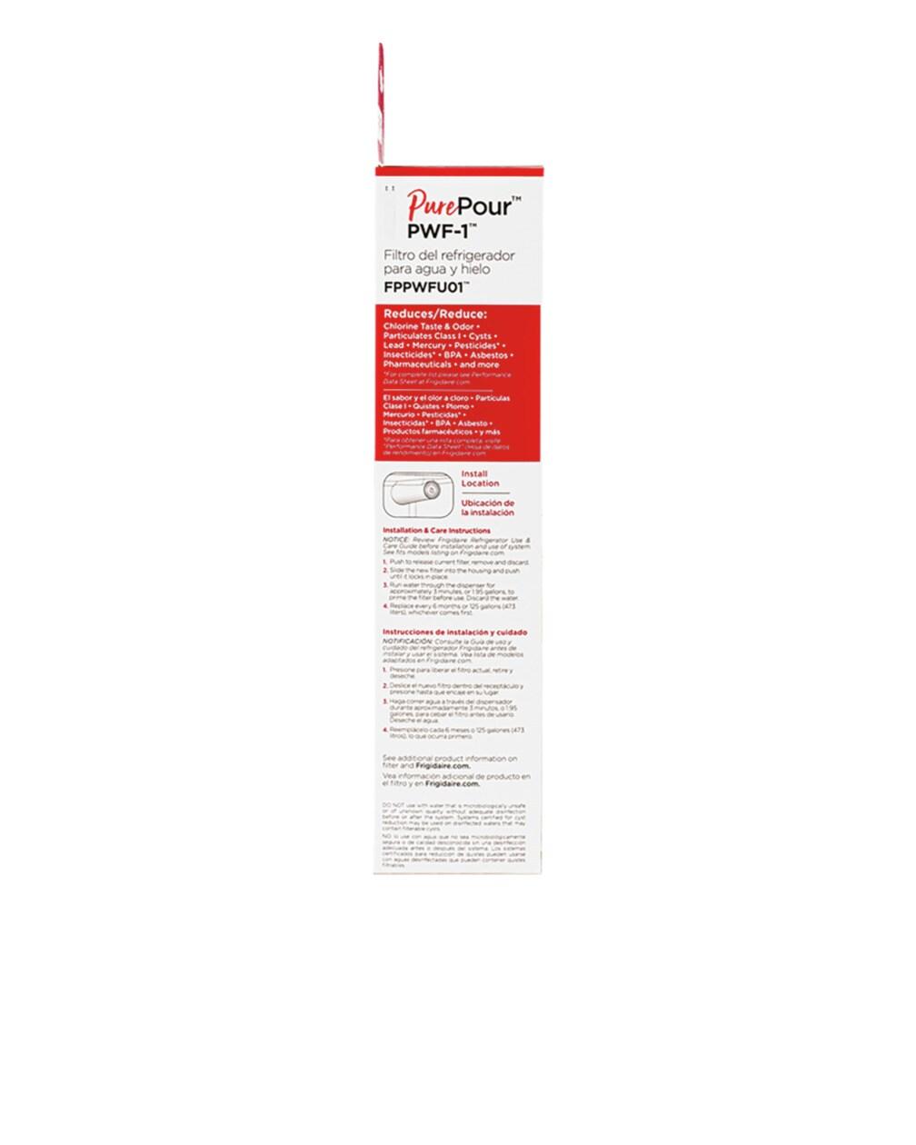Frigidaire FPPWFU01 PurePour™ Water and Ice Refrigerator Filter PWF-1™