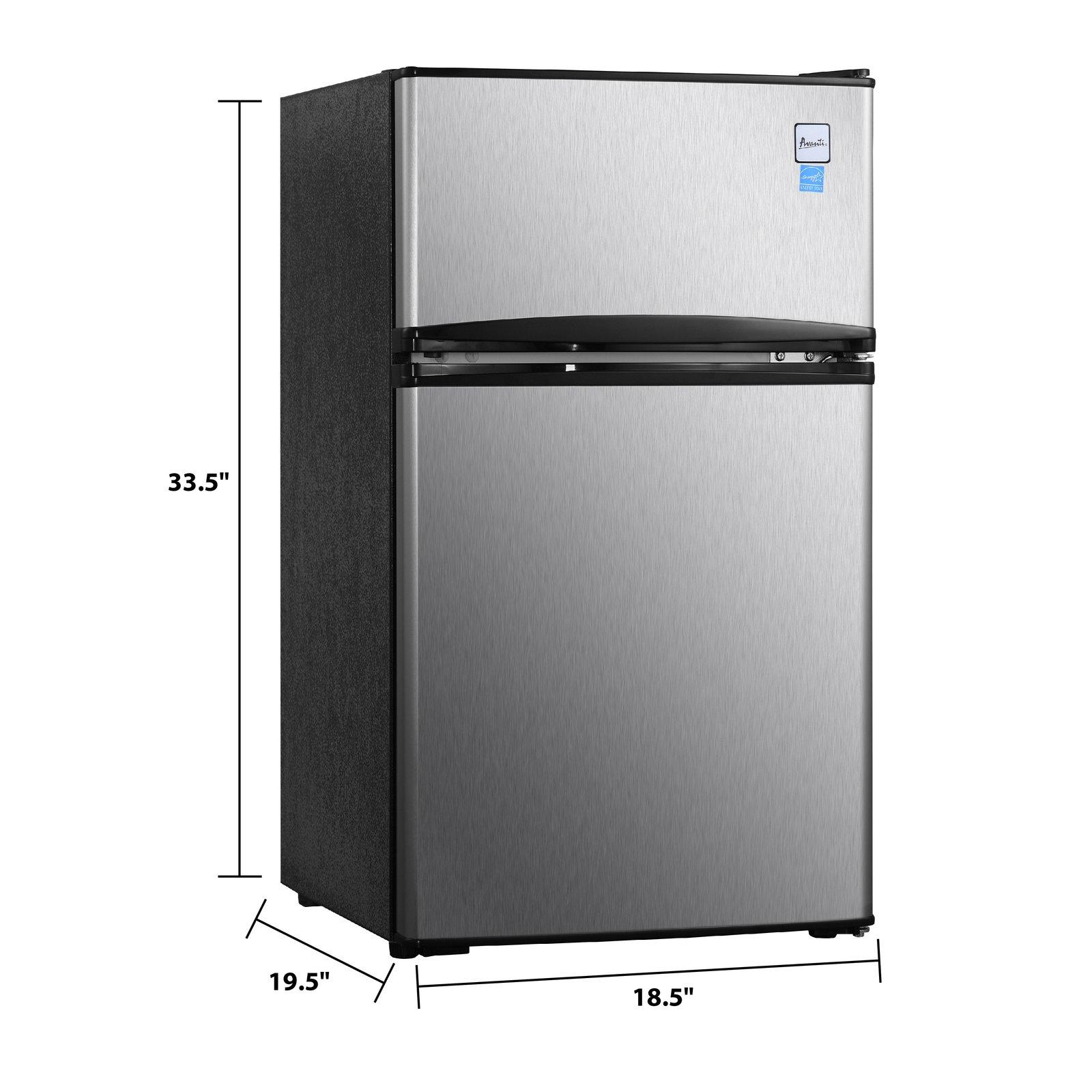 GE Appliances 3.1 Cubic Feet Double-Door Compact Refrigerator in