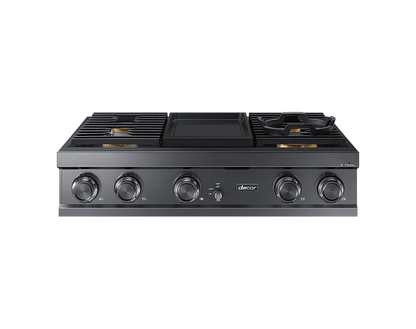 Dacor DTT36M974PM 36" Rangetop, Graphite, Liquid Propane