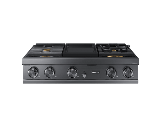 Dacor DTT36M974PM 36" Rangetop, Graphite, Liquid Propane
