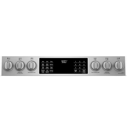 Cafe C2S900P2MS1 CAF(EBACK)™ 30" Smart Slide-In, Front-Control, Dual-Fuel Range with Warming Drawer
