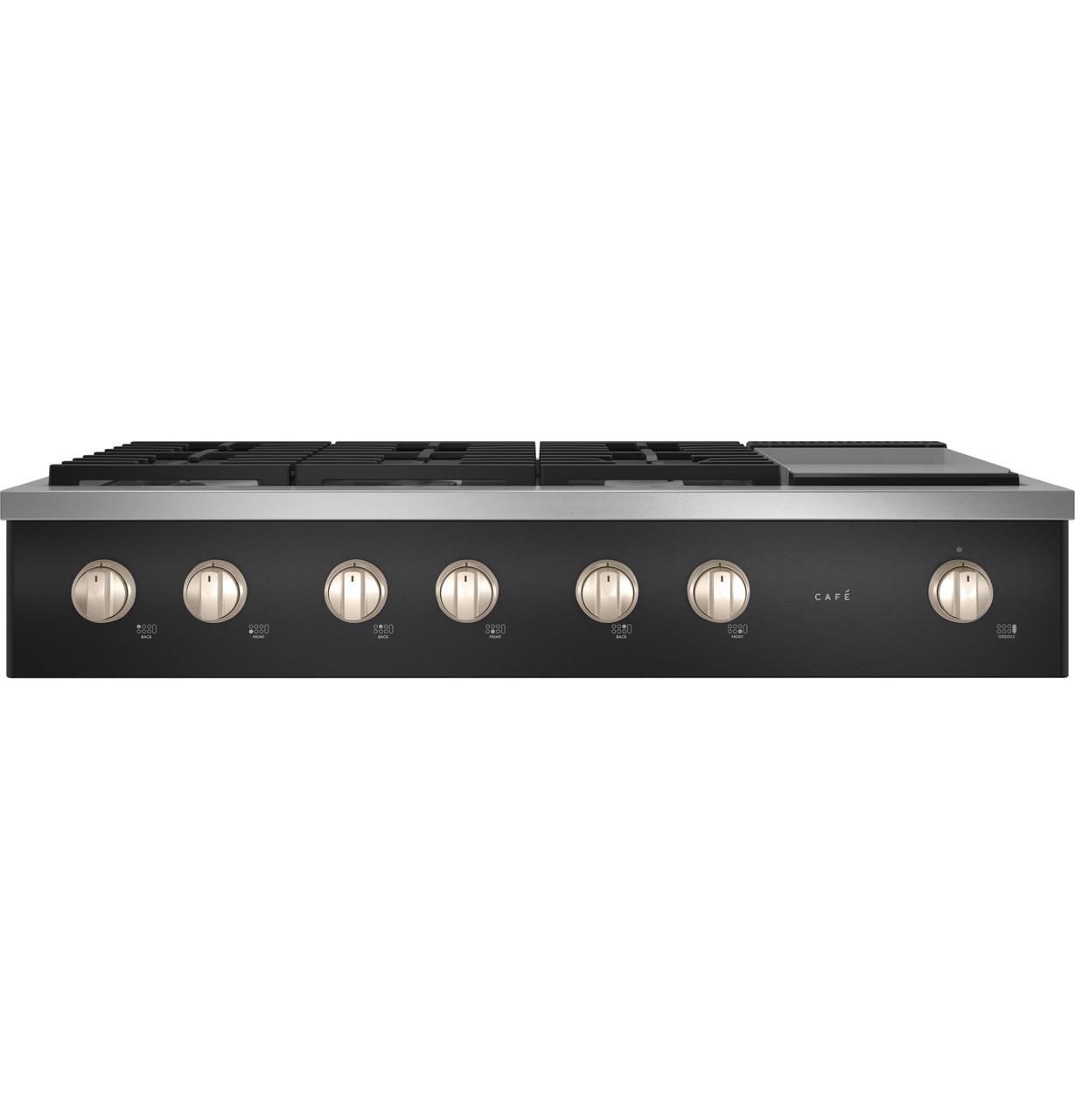 Cafe CGU486P3TD1 CAF(EBACK)™ 48" Commercial-Style Gas Rangetop with 6 Burners and Integrated Griddle (Natural Gas)