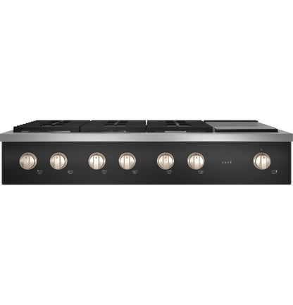 Cafe CGU486P3TD1 CAF(EBACK)™ 48" Commercial-Style Gas Rangetop with 6 Burners and Integrated Griddle (Natural Gas)