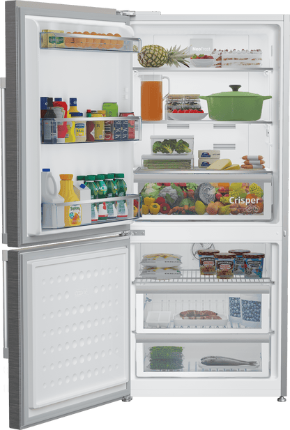30" Freezer Bottom Stainless Steel Refrigerator (Left Hinge)