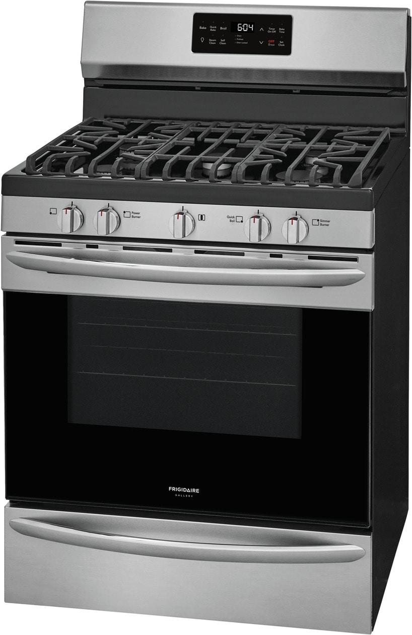 Frigidaire Gallery 30" Freestanding Gas Range with Steam Clean