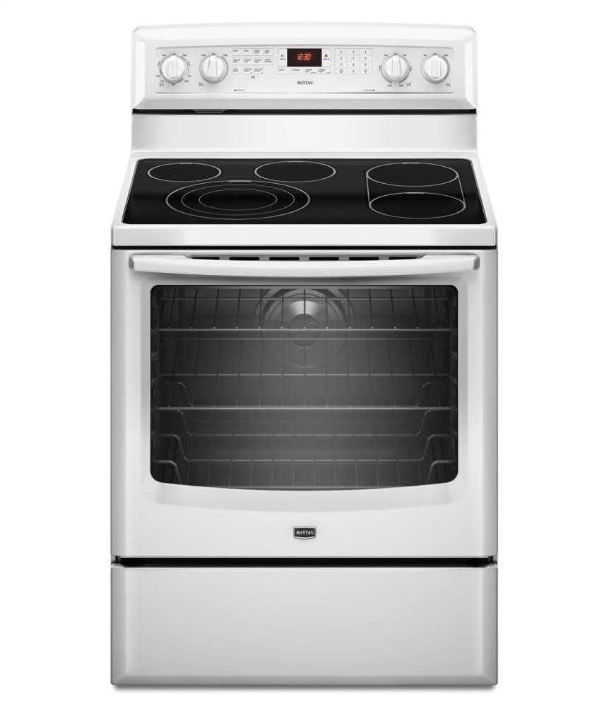 Maytag MER8880AW 6.2 cu. ft. Capacity Electric Range with EvenAir True Convection