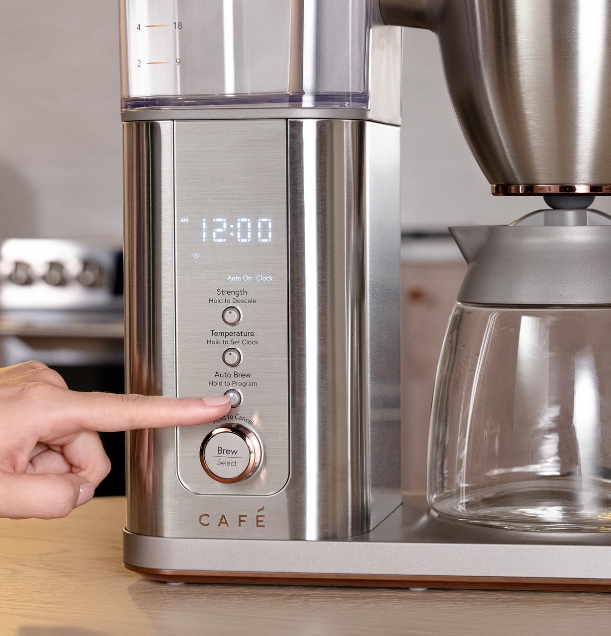 Cafe C7CDABS2RS3 CAF(EBACK)™ Specialty Drip Coffee Maker with Glass Carafe