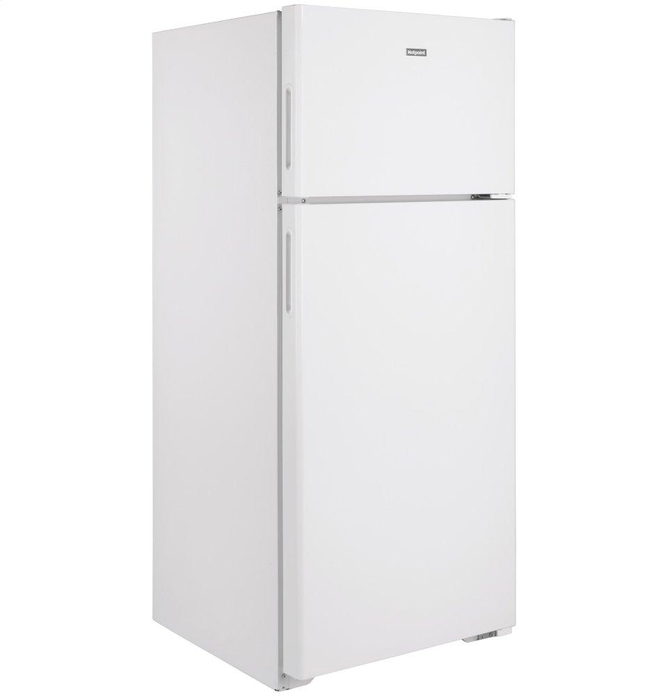 HPS18BTNRWW Hotpoint® 17.5 Cu. Ft. Recessed Handle Top-Freezer Refrigerator