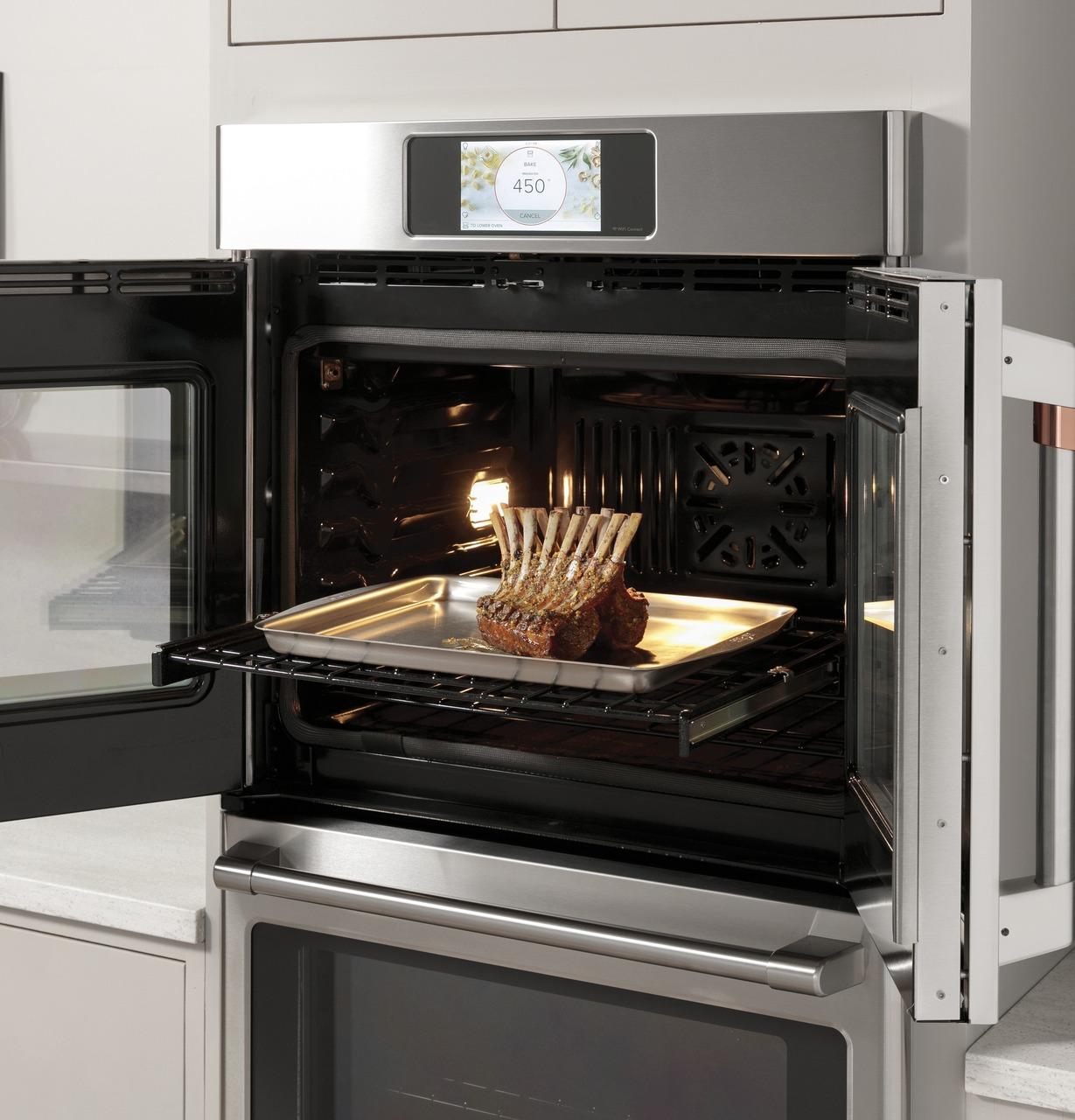 Cafe CTS90FP2NS1 CAF(EBACK)™ Professional Series 30" Smart Built-In Convection French-Door Single Wall Oven