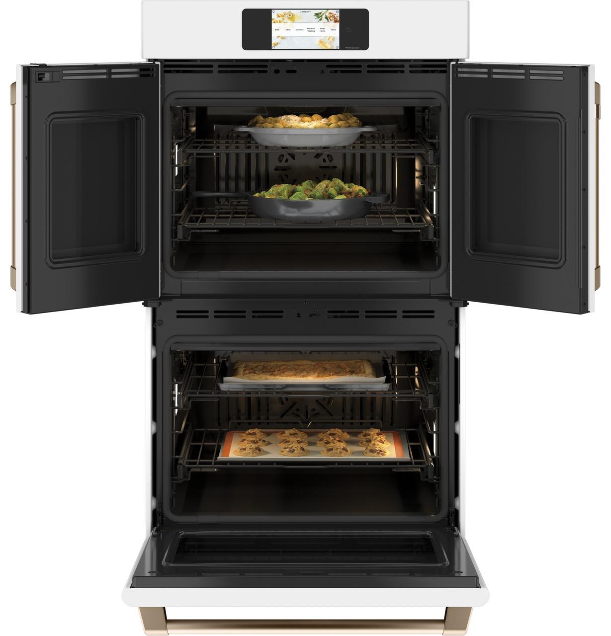 Cafe CTD90FP4NW2 CAF(EBACK)™ Professional Series 30" Smart Built-In Convection French-Door Double Wall Oven
