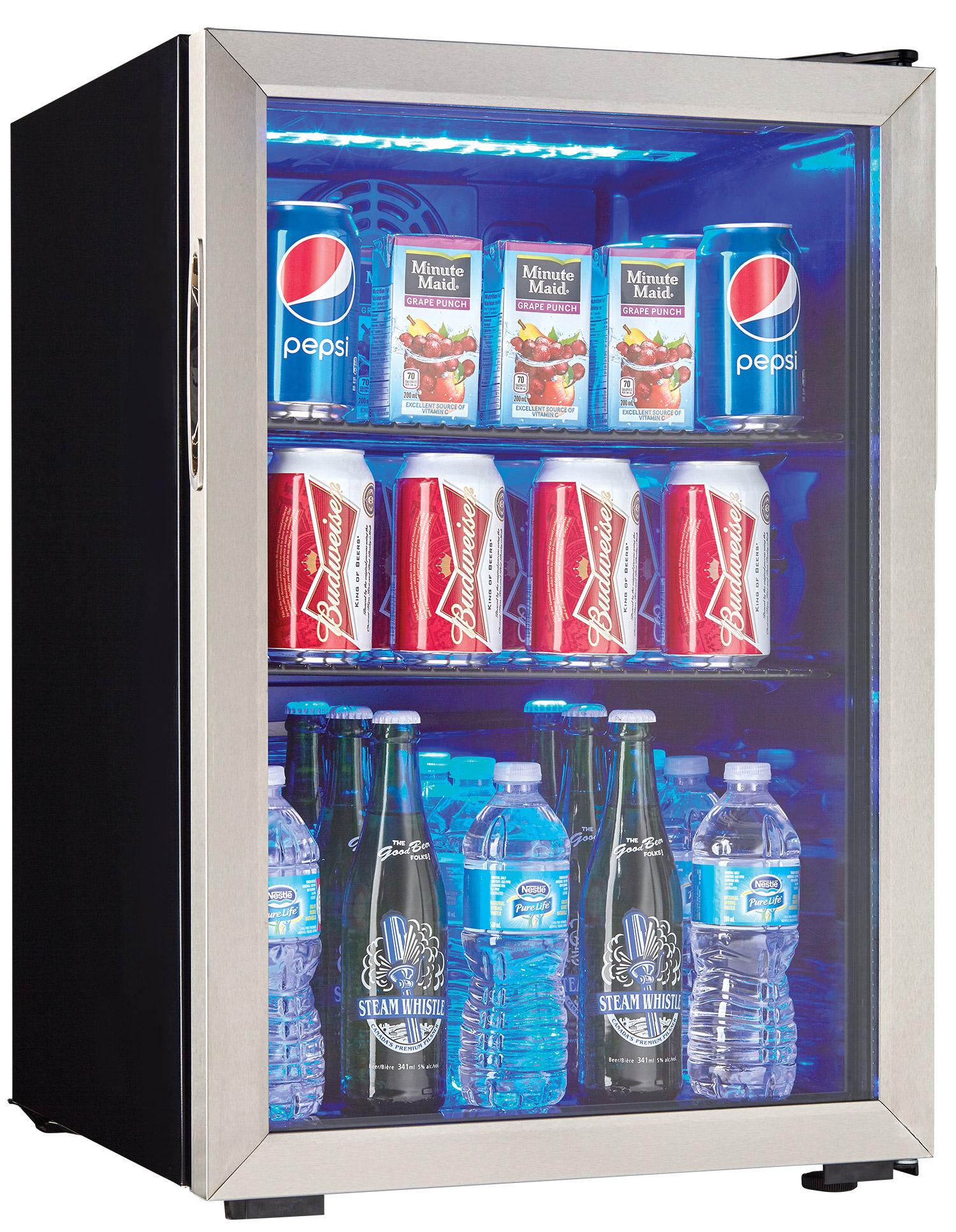 Danby 2.6 cu. ft. Free-Standing Beverage Center in Stainless Steel