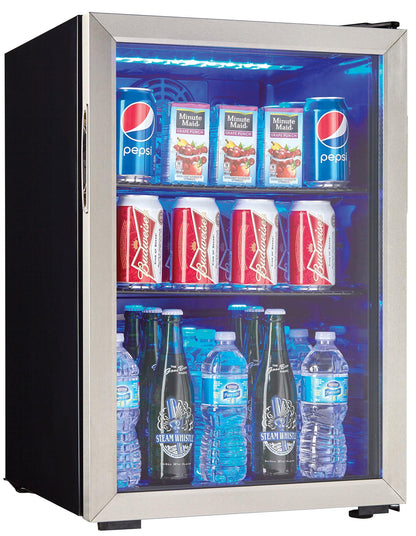 DBC026A1BSSDB Danby 2.6 cu. ft. Free-Standing Beverage Center in Stainless Steel