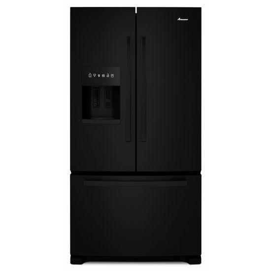 36-inch French Door Bottom-Freezer Refrigerator with Fast Cool Option - black