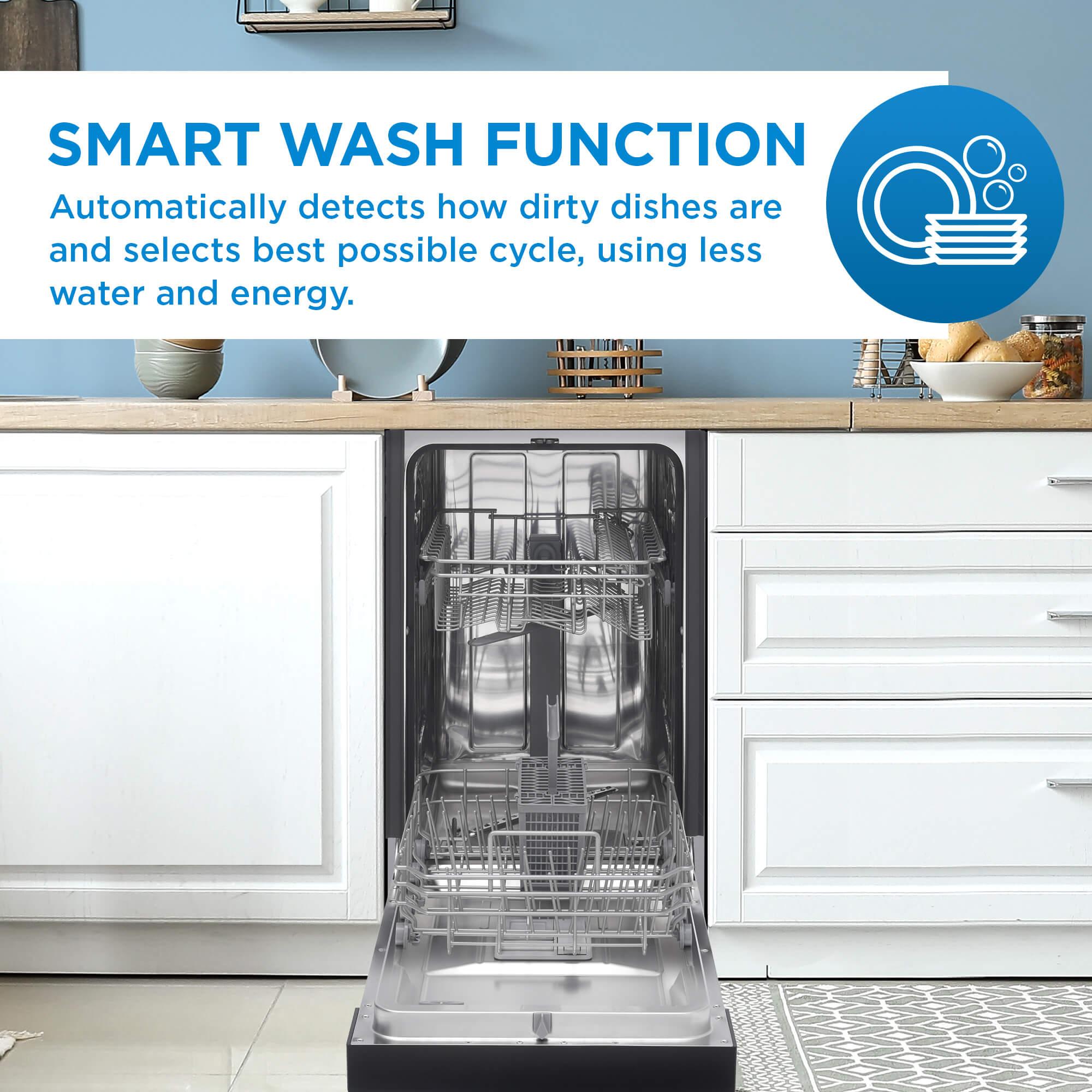 Danby 18" Wide Built-in Dishwasher in Stainless Steel