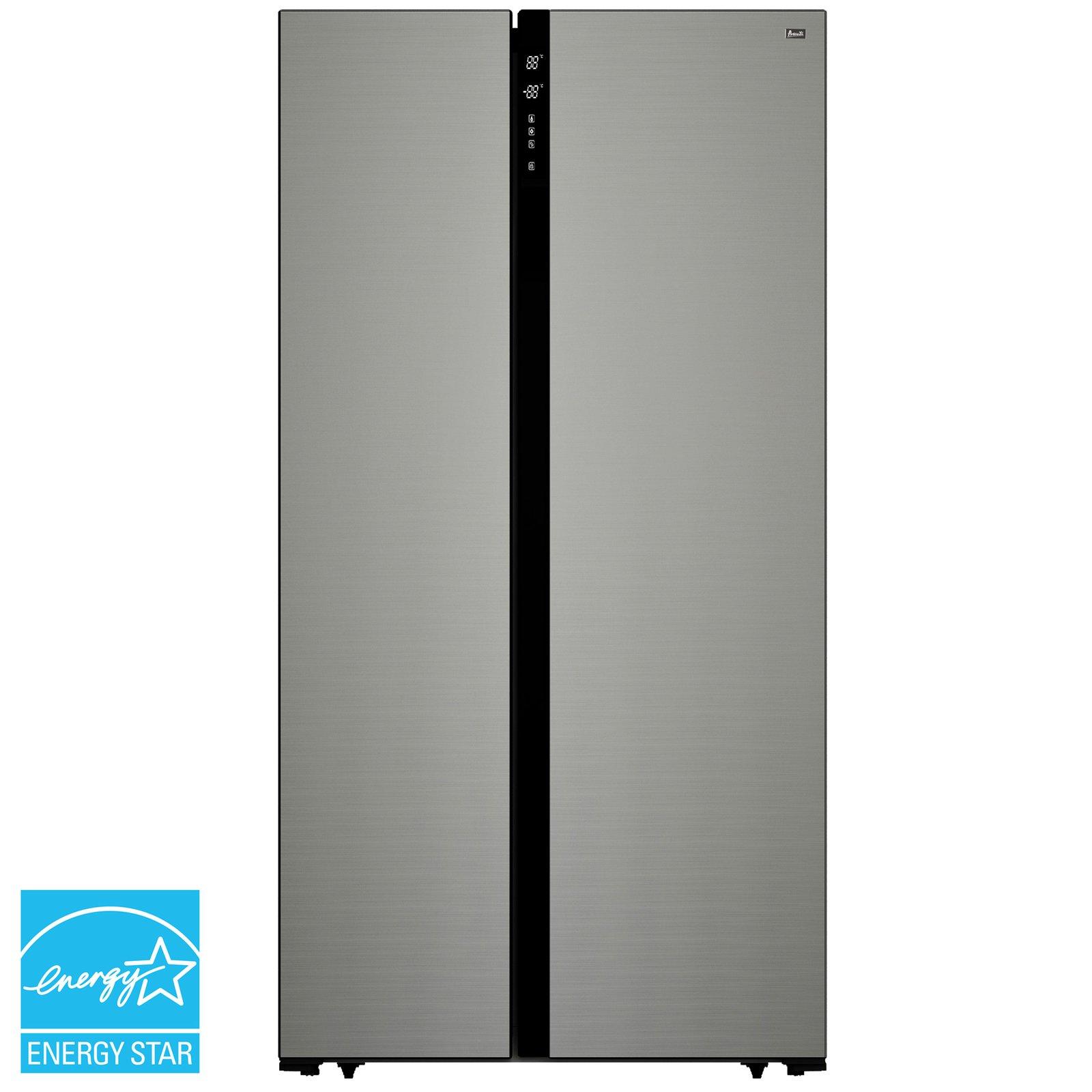 Avanti 15.6 cu. ft. Side-by-Side Apartment Size Refrigerator - Stainless Steel / 15.6 cu. ft.