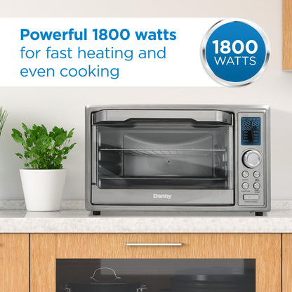 DBTO0961ABSS Danby 0.9 cu. ft. Toaster Oven with Air Fry Technology in Stainless Steel
