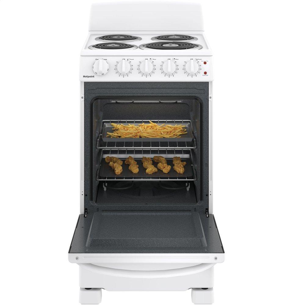 Hotpoint® 20" Electric Free-Standing Front-Control Electric Range