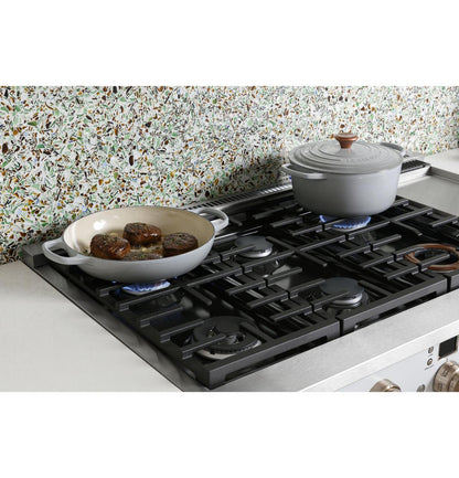 Cafe C2Y486P2TS1 CAF(EBACK)™ 48" Smart Dual-Fuel Commercial-Style Range with 6 Burners and Griddle (Natural Gas)