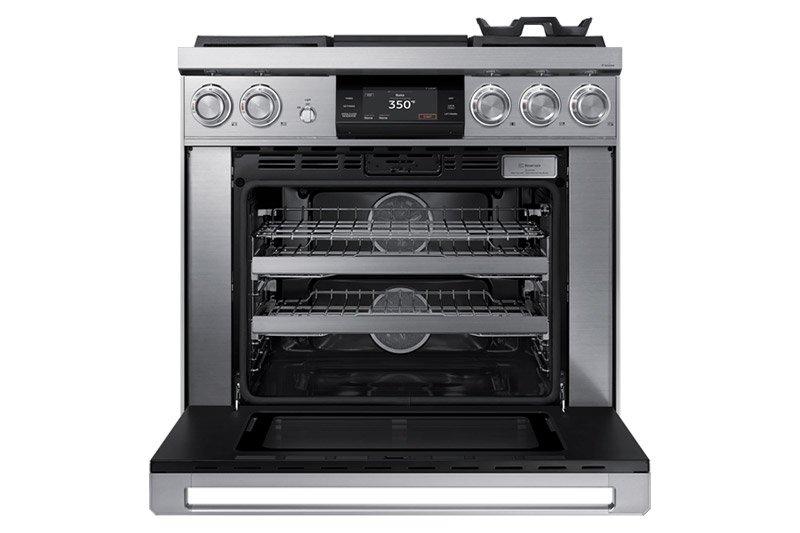 Dacor DOP36M94DPS 36" Pro Dual-Fuel Steam Range, Silver Stainless Steel, Liquid Propane