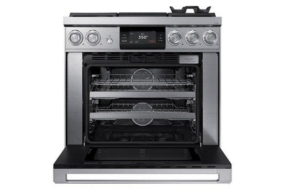 Dacor DOP36M94DPS 36" Pro Dual-Fuel Steam Range, Silver Stainless Steel, Liquid Propane