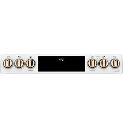 Cafe CHS950P4MW2 CAF(EBACK)™ 30" Smart Slide-In, Front-Control, Induction and Convection Double-Oven Range
