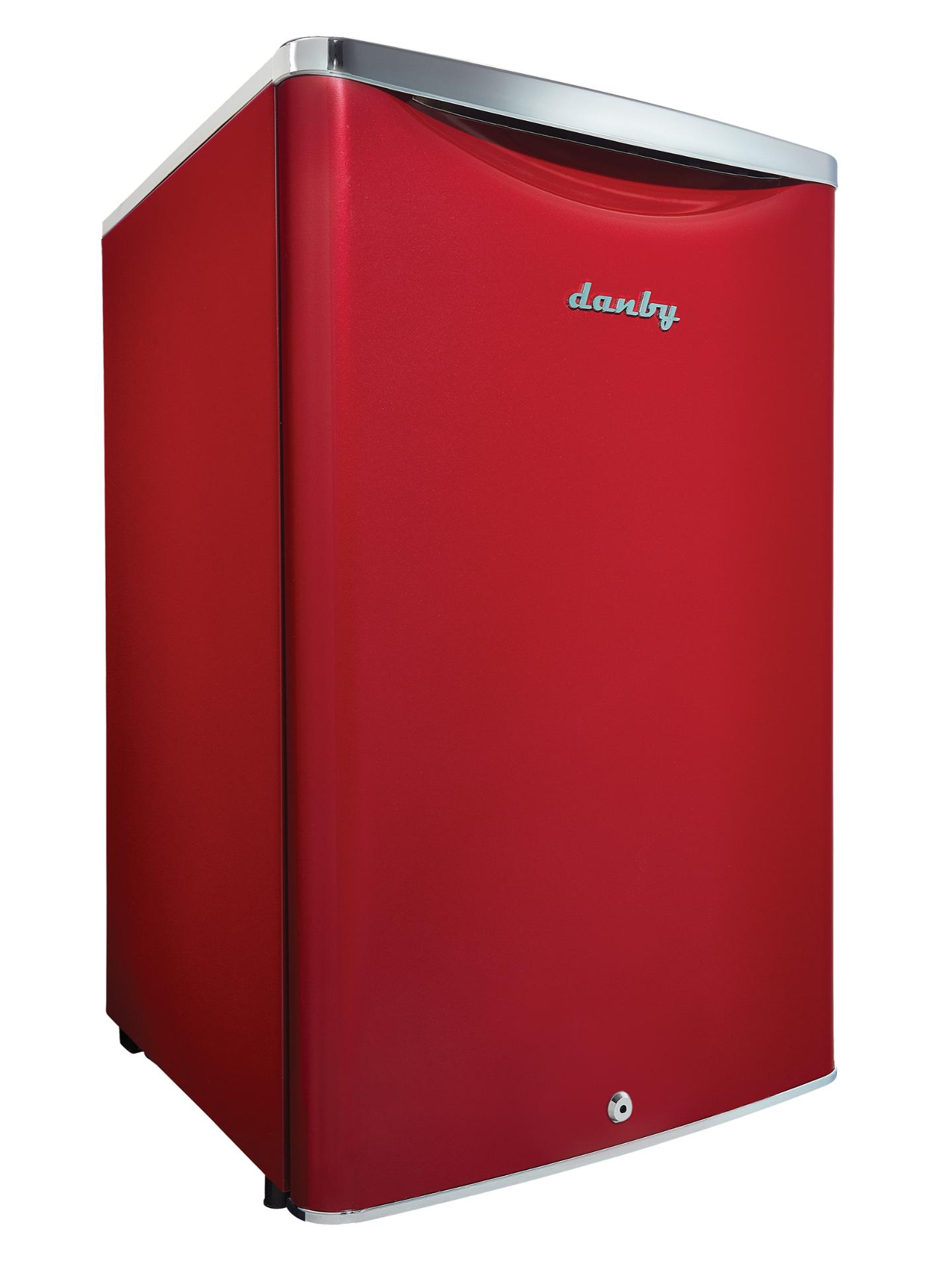 DAR044A6LDB Danby 4.4 cu. ft. Retro Compact Fridge in Metallic Red