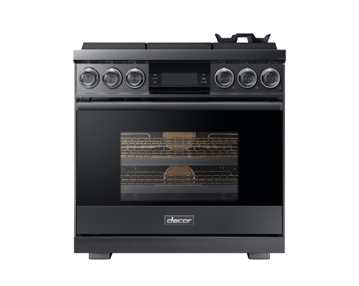 Dacor 36" Pro Gas Range, Graphite Stainless Steel, Natural Gas