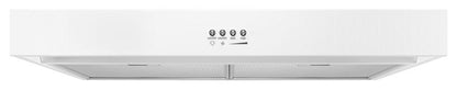 Whirlpool WVU37UC0FW 30" Range Hood with Dishwasher-Safe Full-Width Grease Filters