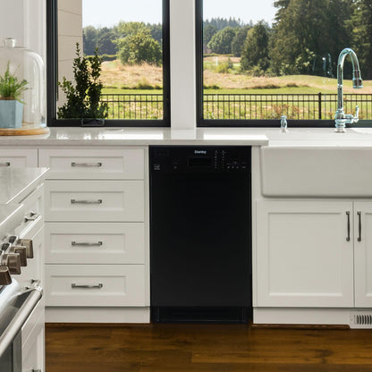 Danby 18" Wide Built-in Dishwasher in Black
