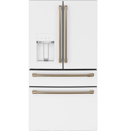 Cafe CVE28DP4NW2 CAF(EBACK)™ ENERGY STAR® 27.8 Cu. Ft. Smart 4-Door French-Door Refrigerator
