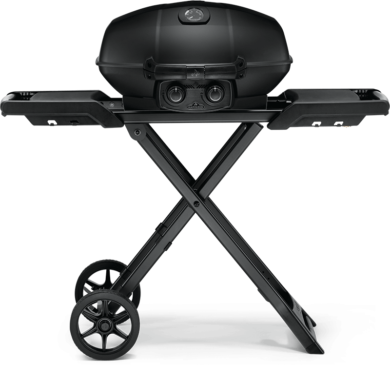 Napoleon Bbq PRO285XMKPHM Phantom TravelQ PRO 285 Portable Gas Grill with Scissor Cart , Propane, Matte/Matt Black