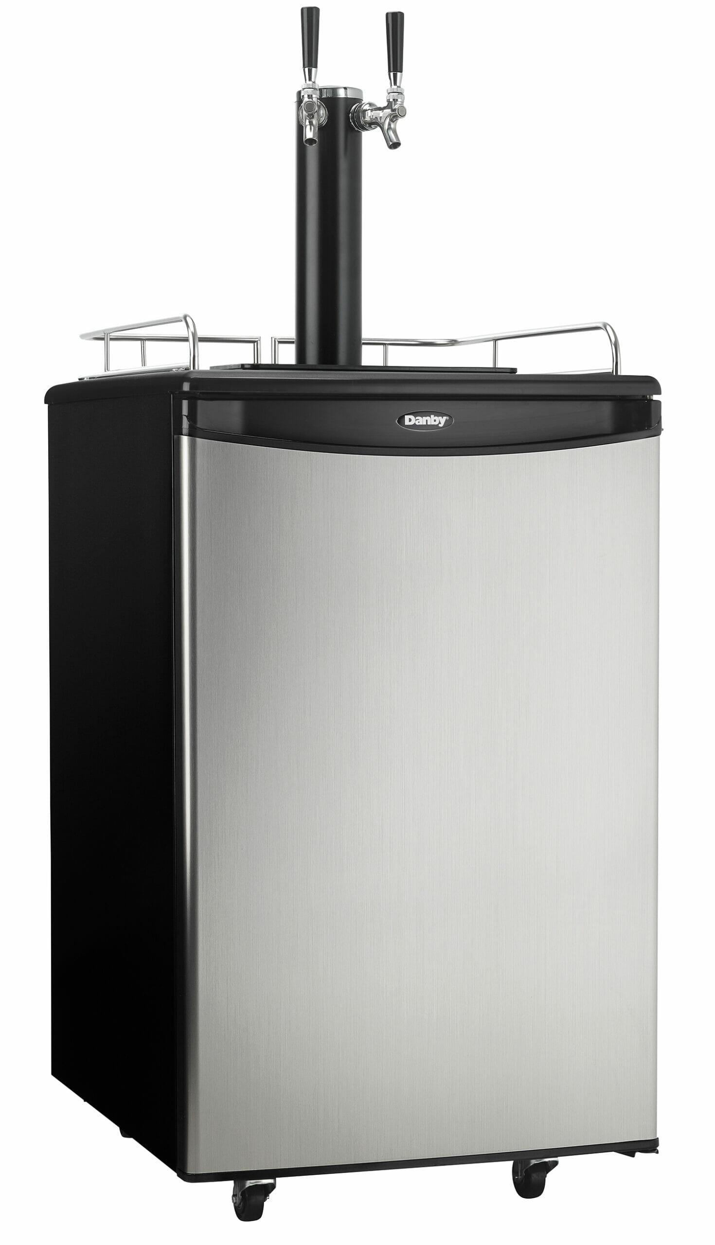 Danby 5.4 cu. ft. Dual-Tap Keg Cooler in Stainless Steel