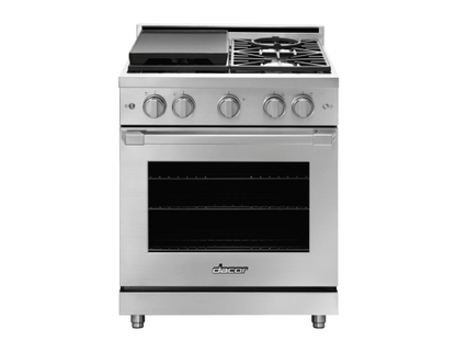 Dacor HGPR30SNG Gas Pro Range, Silver Stainless Steel, Natural Gas