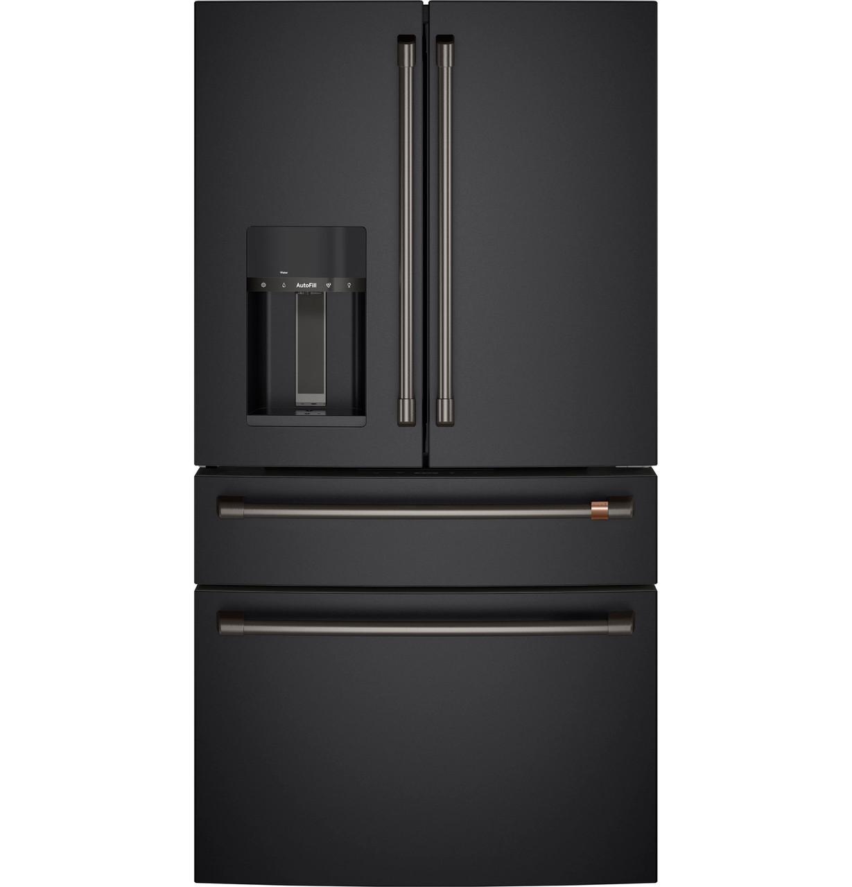 Cafe CXE22DP3PD1 Caf(eback)™ ENERGY STAR® 22.3 Cu. Ft. Smart Counter-Depth 4-Door French-Door Refrigerator