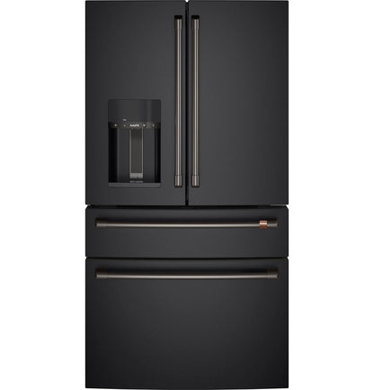 Cafe CXE22DP3PD1 CAF(EBACK)™ ENERGY STAR® 22.3 Cu. Ft. Smart Counter-Depth 4-Door French-Door Refrigerator