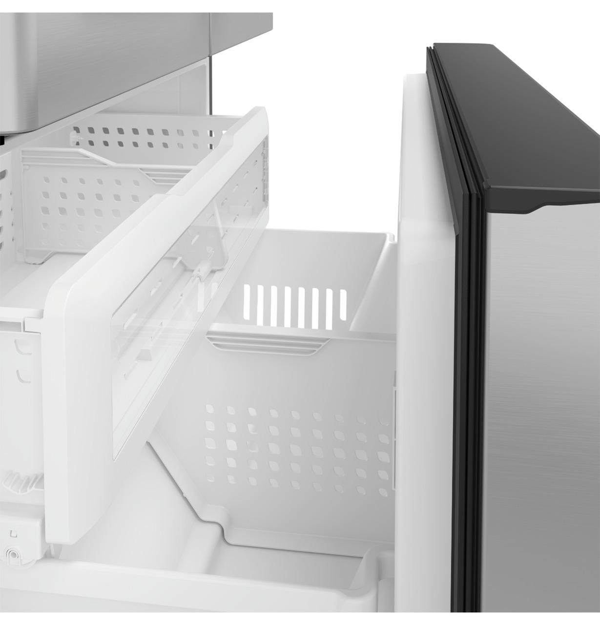 Cafe CYE22TP2MS1 CAF(EBACK)™ ENERGY STAR® 22.1 Cu. Ft. Smart Counter-Depth French-Door Refrigerator with Hot Water Dispenser