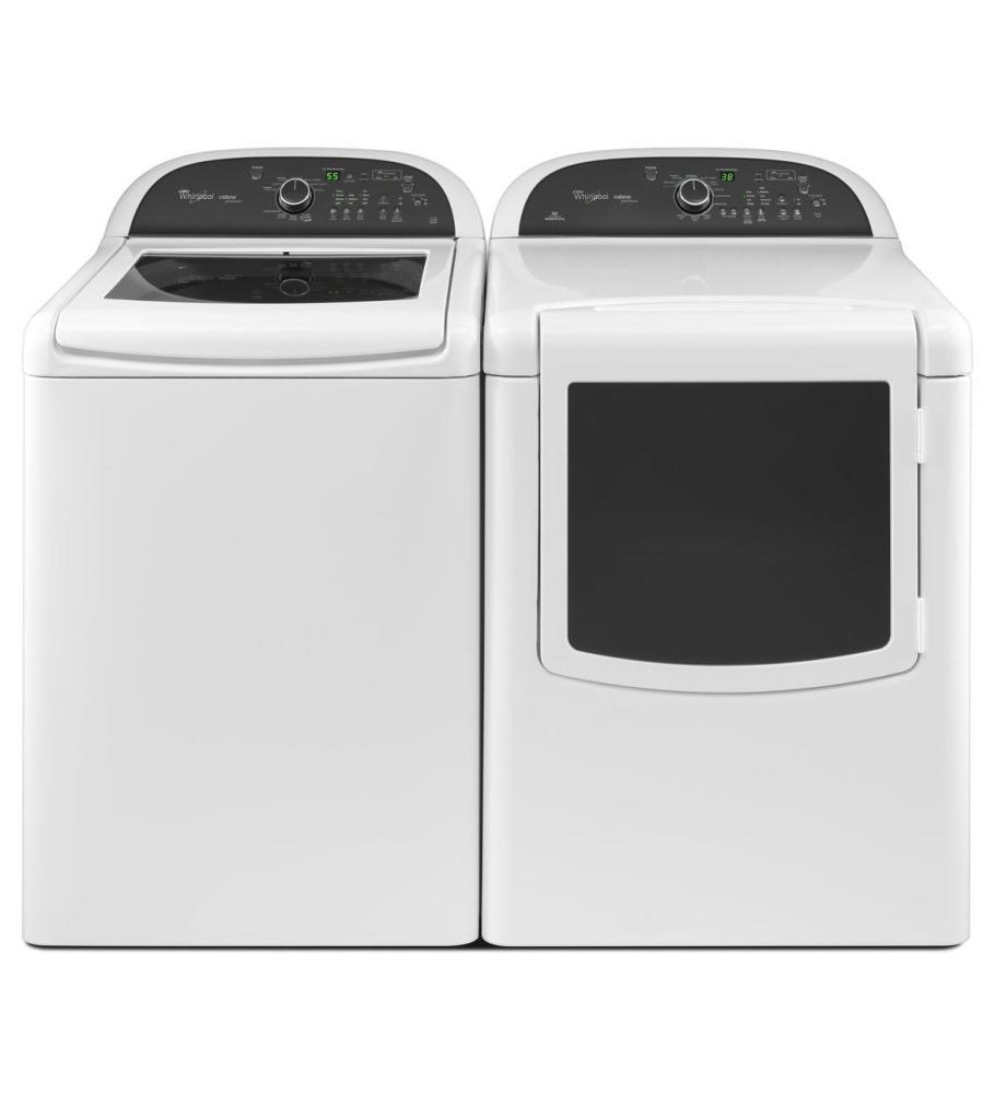 Whirlpool WED8100BW Cabrio® Platinum 7.6 cu. ft. HE Dryer with Door Window