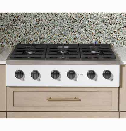 Cafe CGU366P3TD1 CAF(EBACK)™ 36" Commercial-Style Gas Rangetop with 6 Burners (Natural Gas)