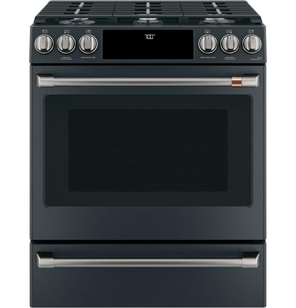 Cafe CGS700P3MD1 CAF(EBACK)™ 30" Smart Slide-In, Front-Control, Gas Range with Convection Oven