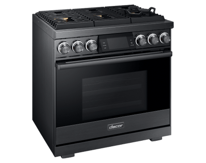 Dacor DOP36M96GLM 36" Pro Gas Range, Graphite Stainless Steel, Natural Gas