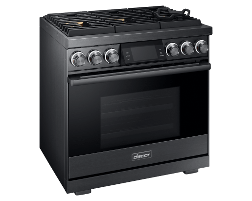 Dacor 36" Pro Gas Range, Graphite Stainless Steel, Natural Gas