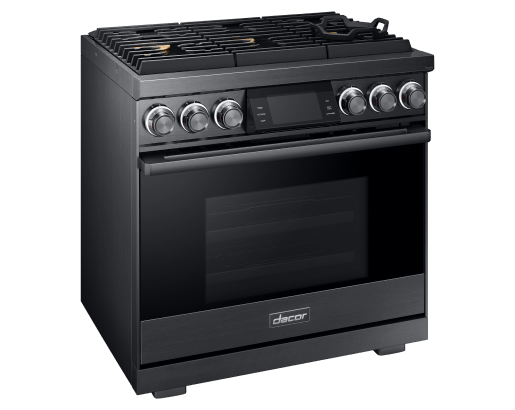 Dacor DOP36M96GLM 36" Pro Gas Range, Graphite Stainless Steel, Natural Gas