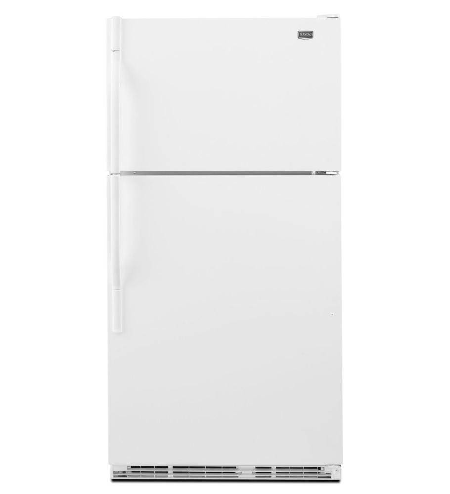 Maytag M1TXEGMYW Top-Freezer Refrigerator with FreshLock Crispers