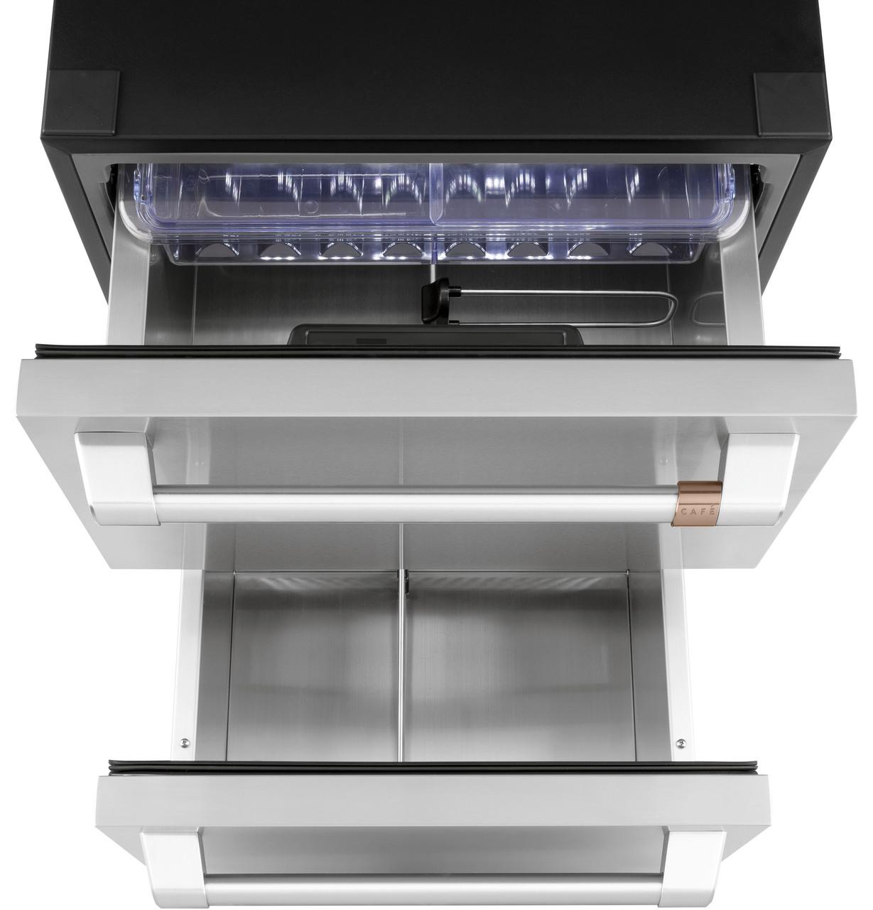 Cafe CDE06RP2NS1 CAF(EBACK)™ 5.7 Cu. Ft. Built-In Dual-Drawer Refrigerator