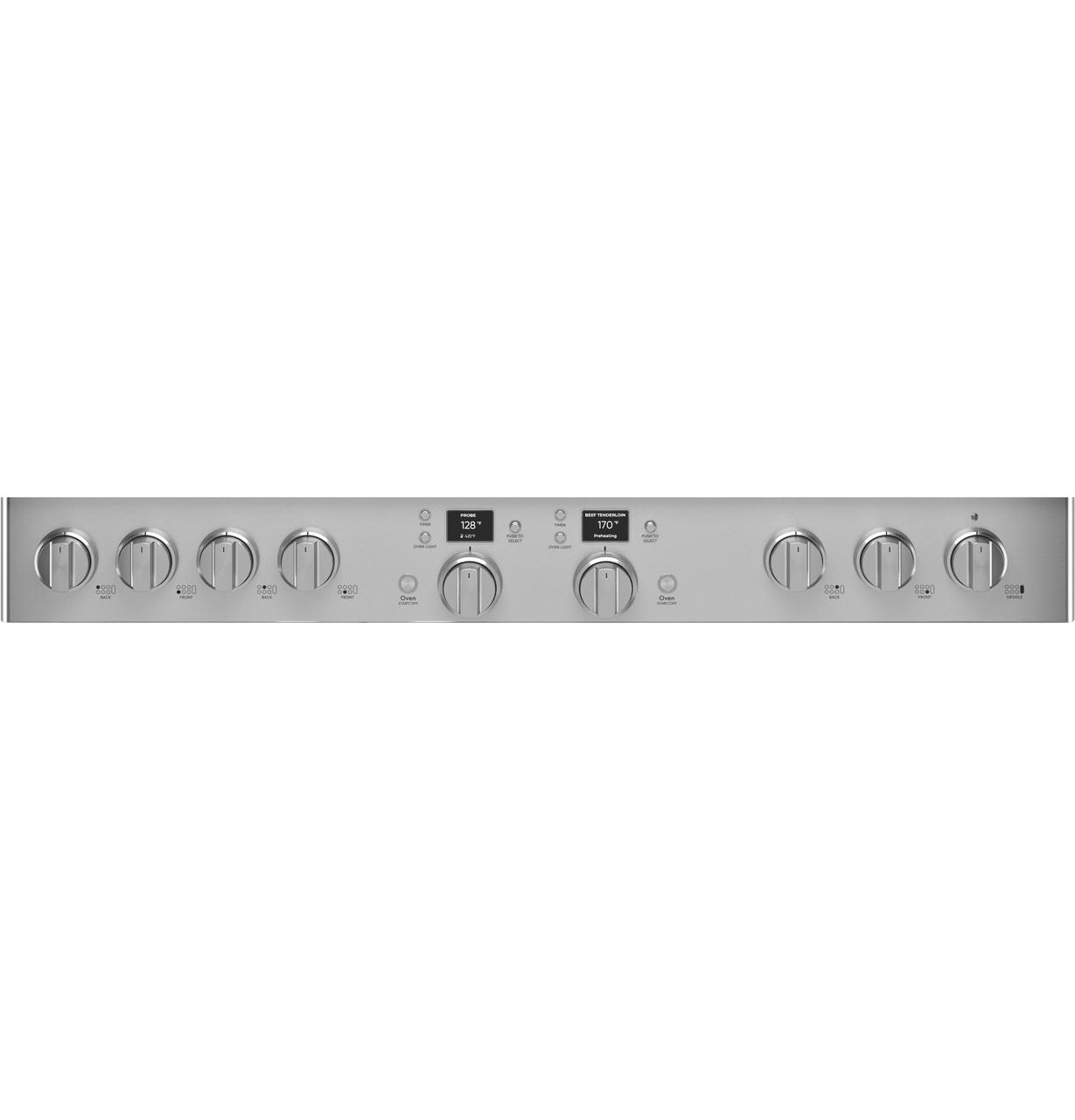 Cafe C2Y486P2TS1 CAF(EBACK)™ 48" Smart Dual-Fuel Commercial-Style Range with 6 Burners and Griddle (Natural Gas)
